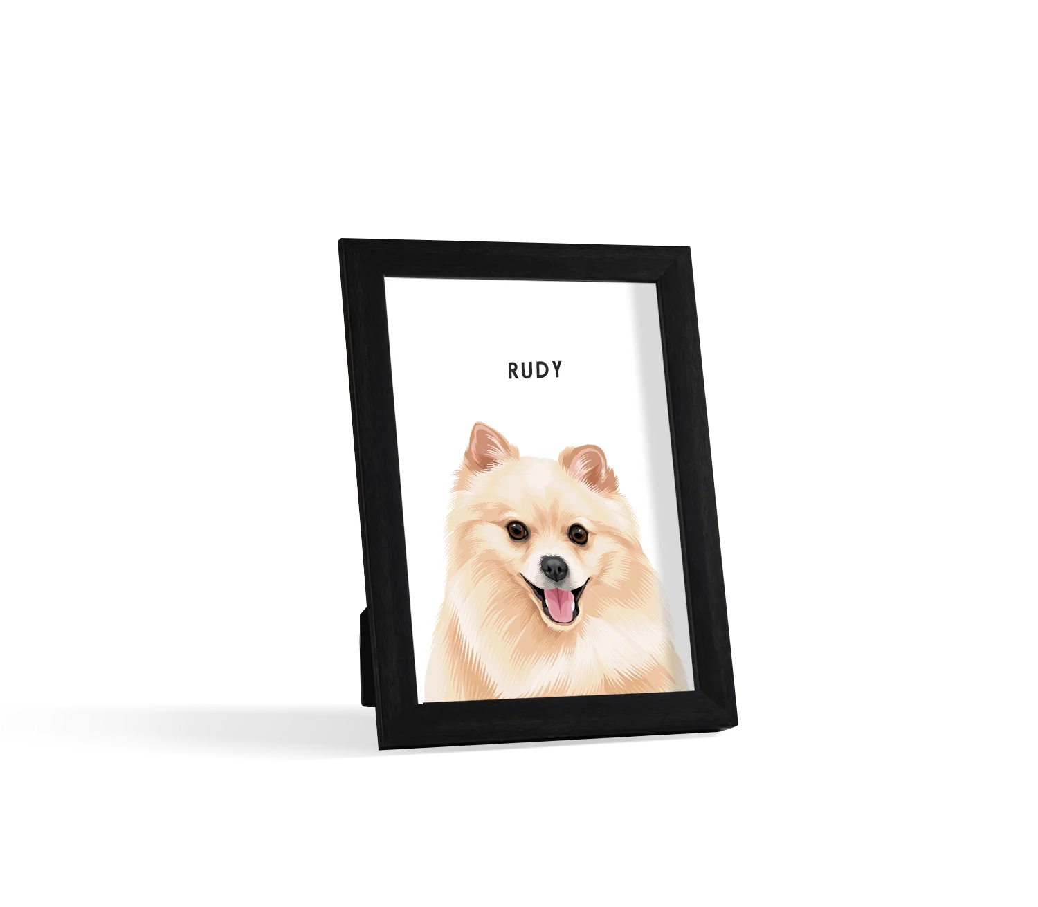 Custom Desktop Pet Portrait, Hand-Drawn From Your Photo